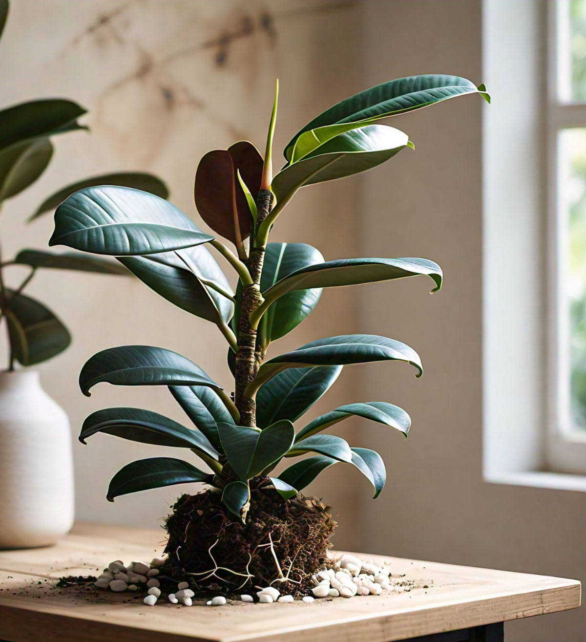 Indoor Flowering Plants: Rubber Plant